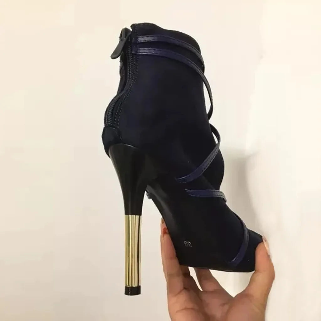 Sexy Open Toe Ankle Boots