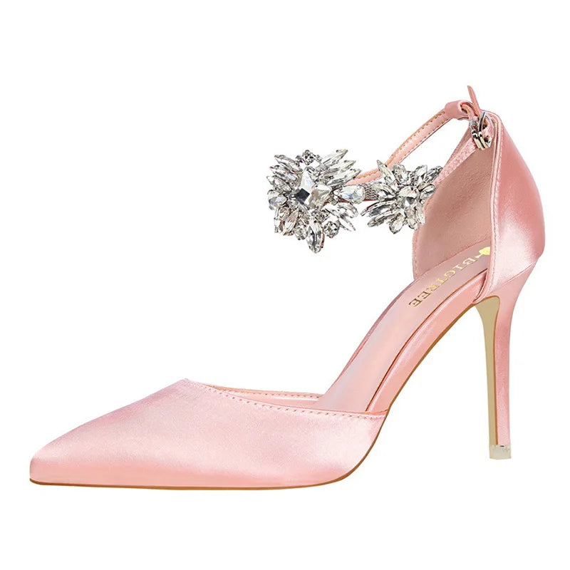 Rhinestone Woman Heels