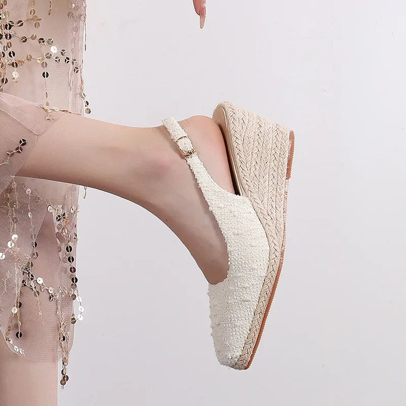 Straw Woven Heels